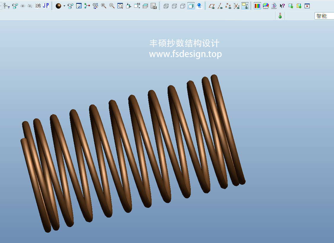 两端压平效果的弹簧
