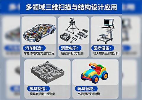 抄数绘图（三维逆向工程）技术的应用领域有那
