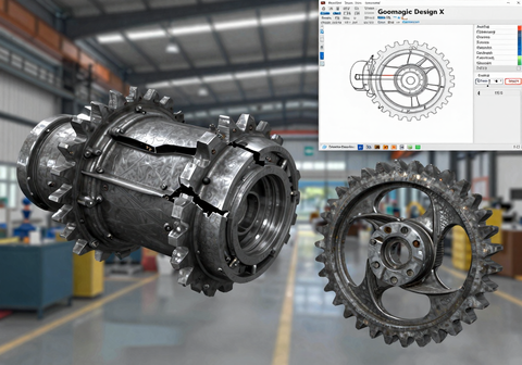 基于残缺实物的抄数逆向修复设计：齿轮箱体与